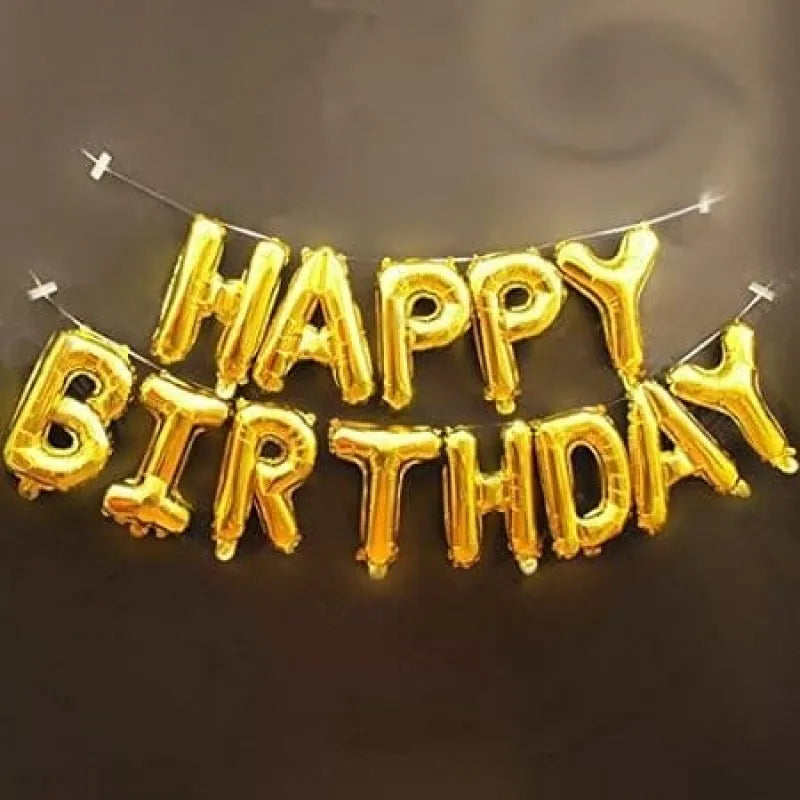 happy birthday foil balloons main image