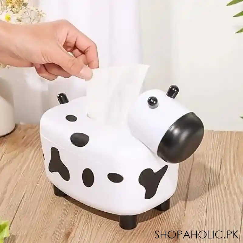 happy cow tissue box with holder image2