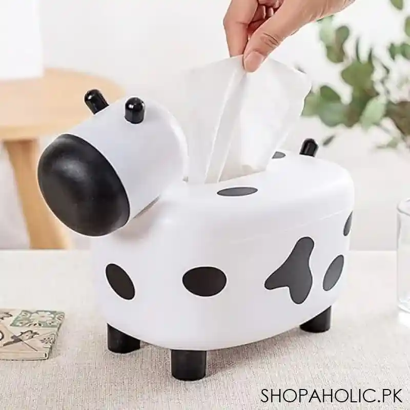 happy cow tissue box with holder main image