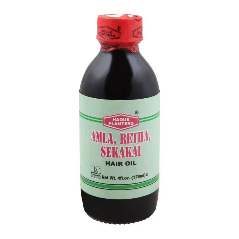 haque planters amla reetha sekakai hair oil, 125ml main image