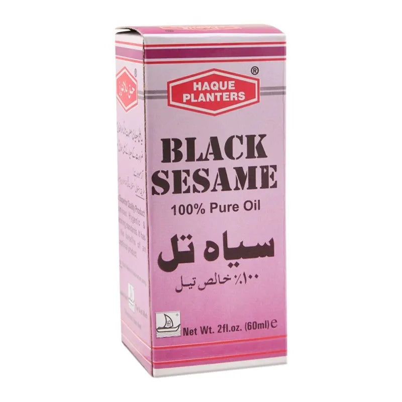 haque planters pure black sesame oil, 60ml image2