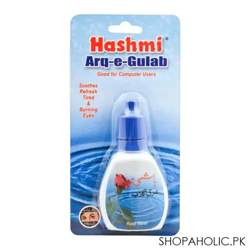 hashmi rose water, arq e gulab dropper main image