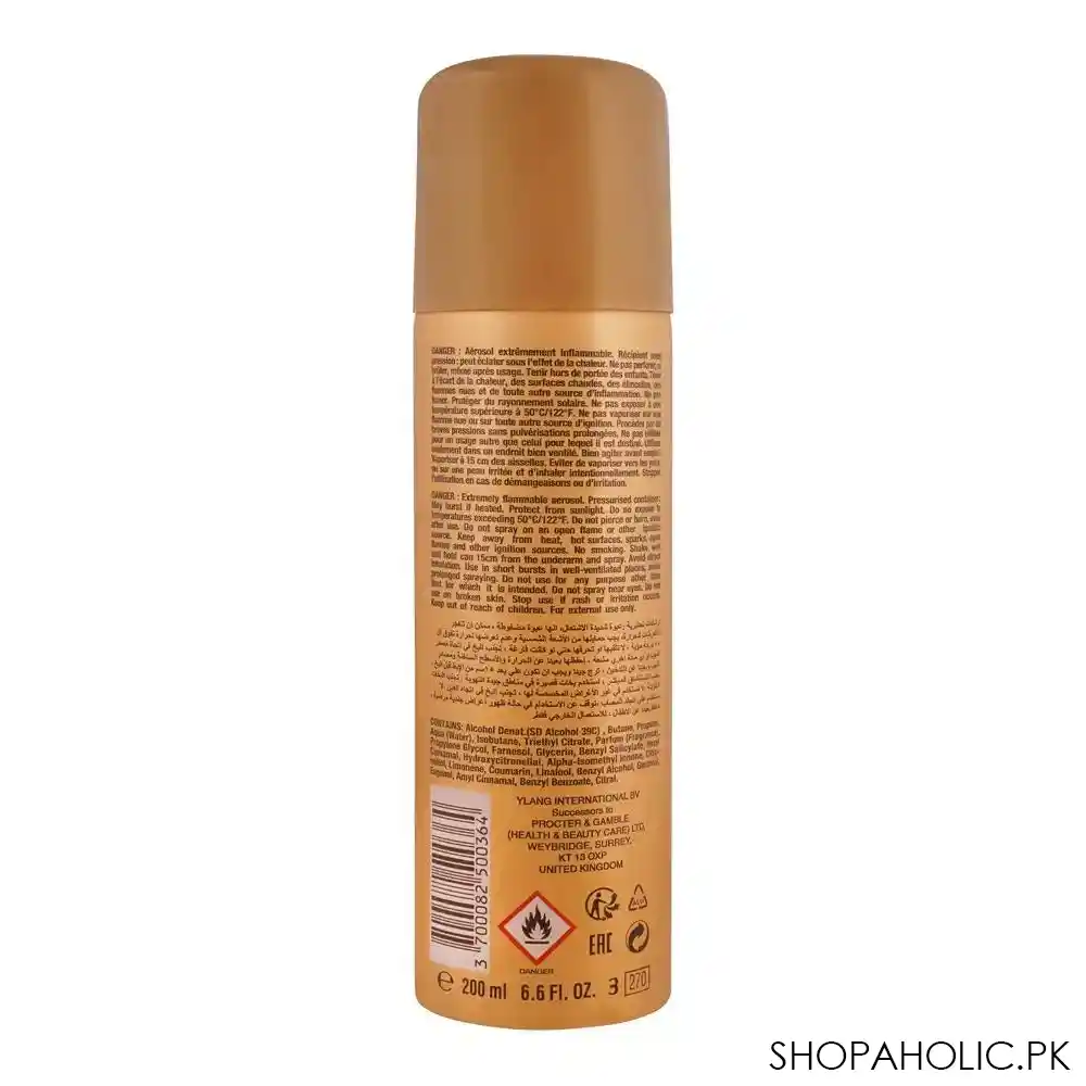 havoc gold deodorant spray, for men, 200ml image2