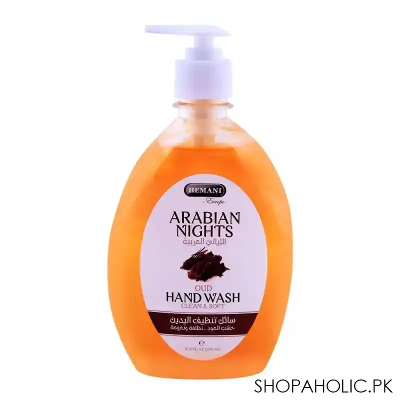 hemani arabian nights oud clean & soft hand wash 500ml main image