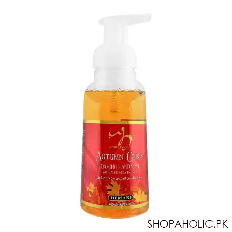 hemani autumn crisp aloe vera foaming hand wash, 400ml main image