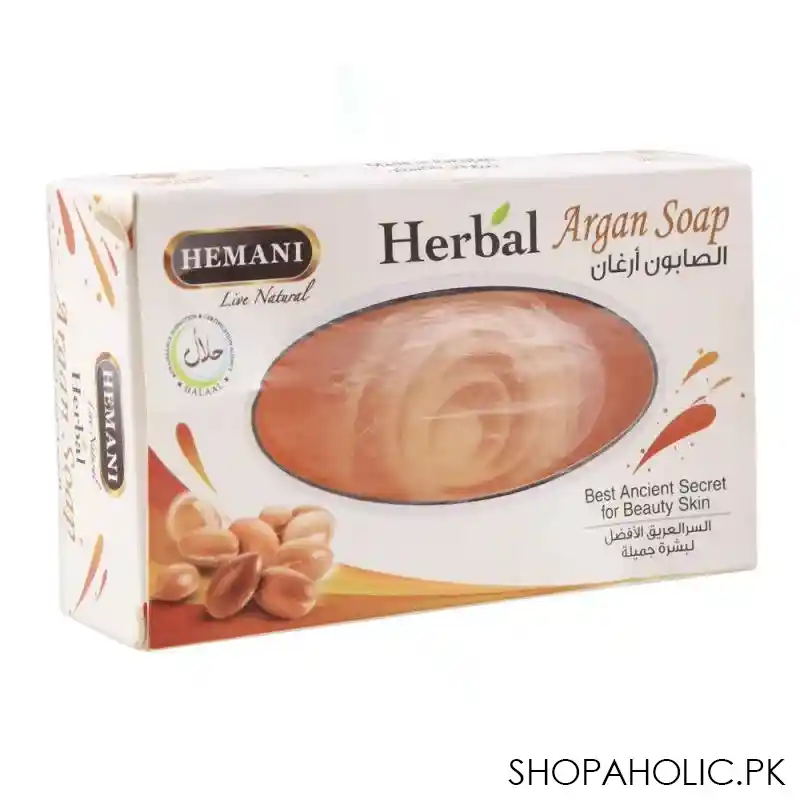 hemani herbal argan soap, 100g main image