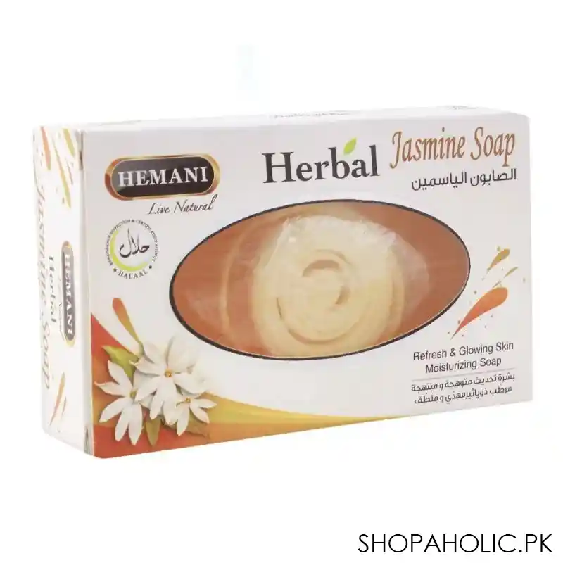 hemani herbal jasmine soap, 100g main image