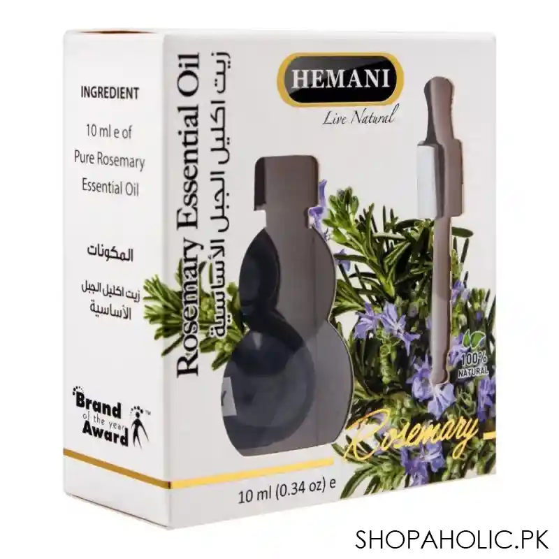 hemani rosemary essential oil, 10ml main image