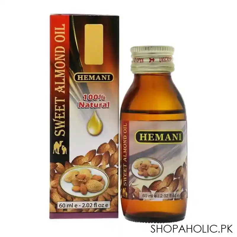 hemani sweet almond oil 60ml main image