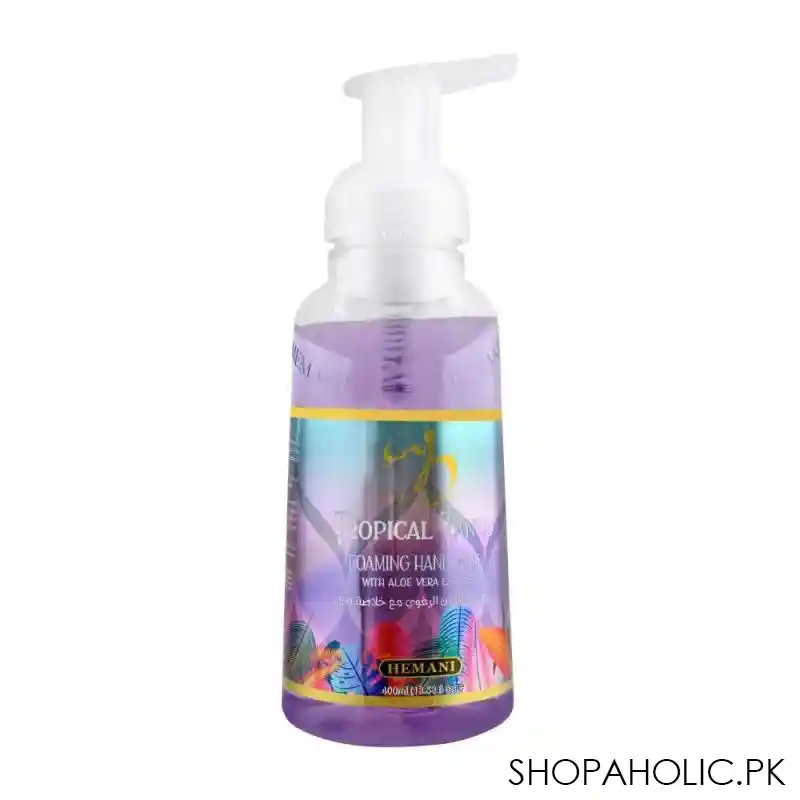 hemani tropical tango aloe vera foaming hand wash, 400ml main image