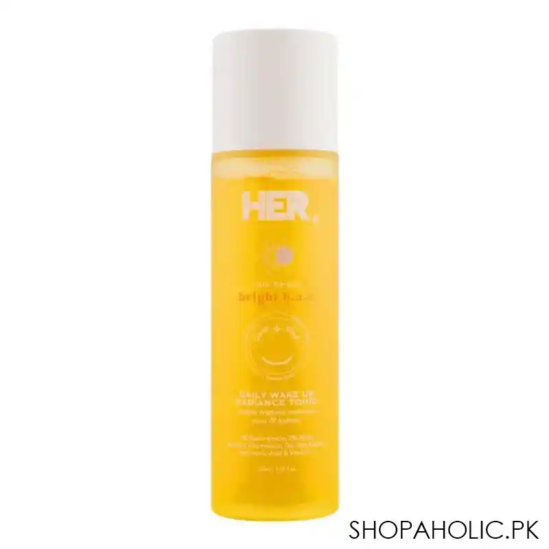 her beauty bright b.a.e halo all day daily wakeup radiance tonic, 150ml main image