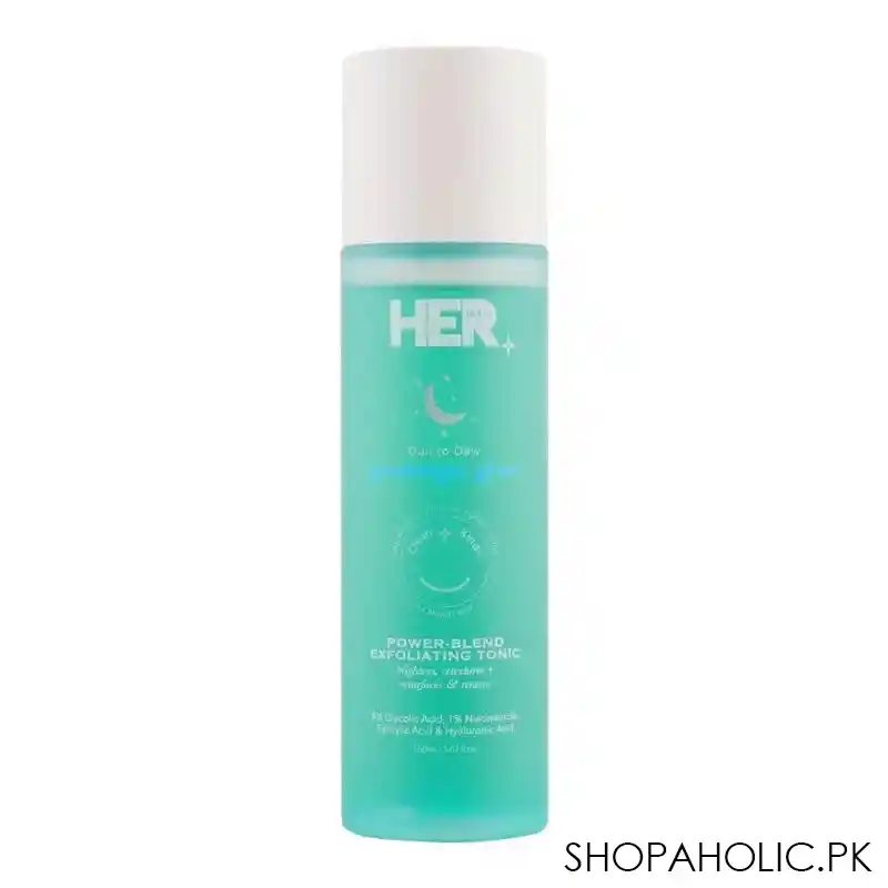 her beauty goodnight glow dull to dew power blend exfoliating tonic, 150ml main image