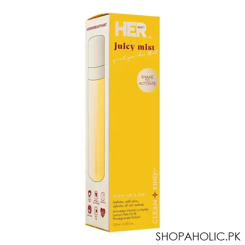 her beauty juicy mist peppy face mist, 100ml image2