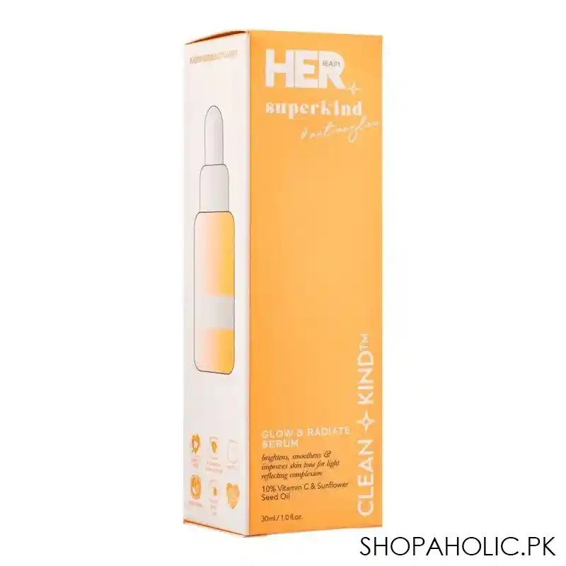 her beauty superkind glow & radiate serum, 30ml image2