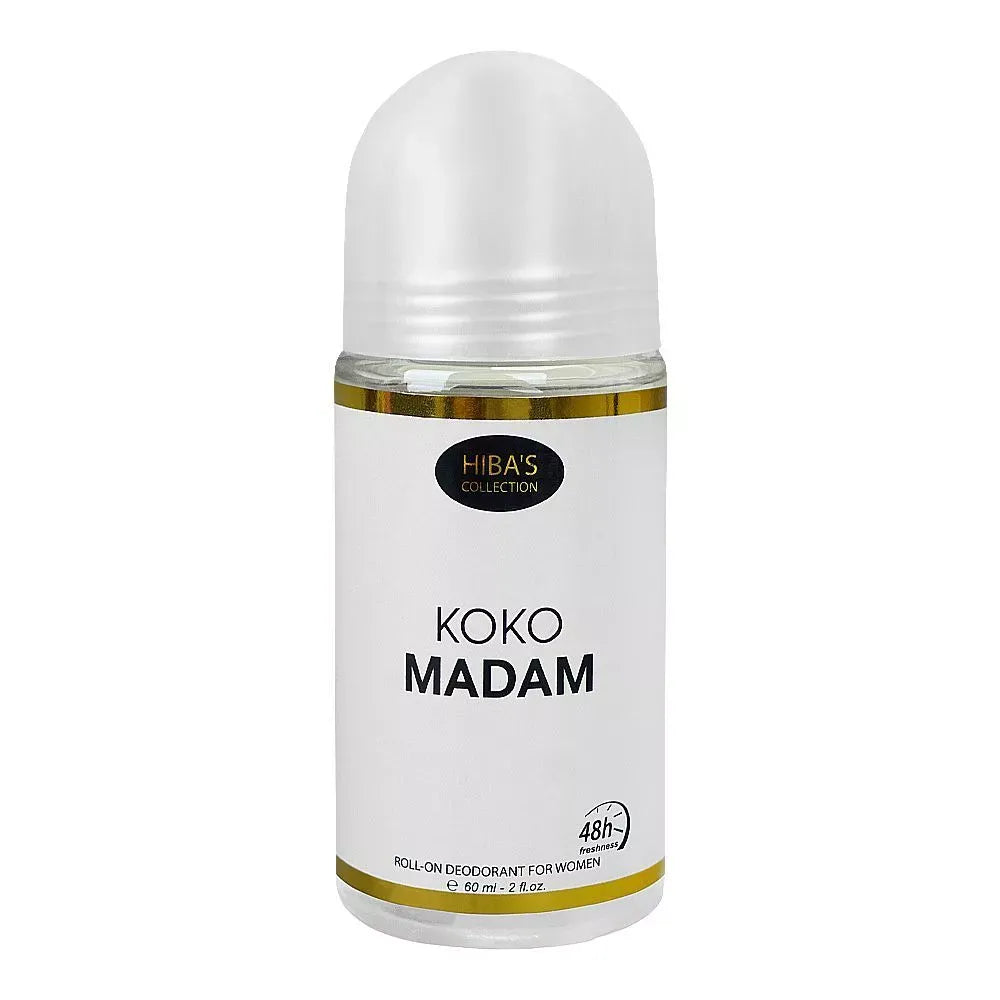 hiba's collection koko madam deodorant roll on, for women, 60ml main image