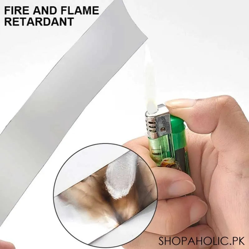 high temperature resistance waterproof and fireproof silver foil tape image5