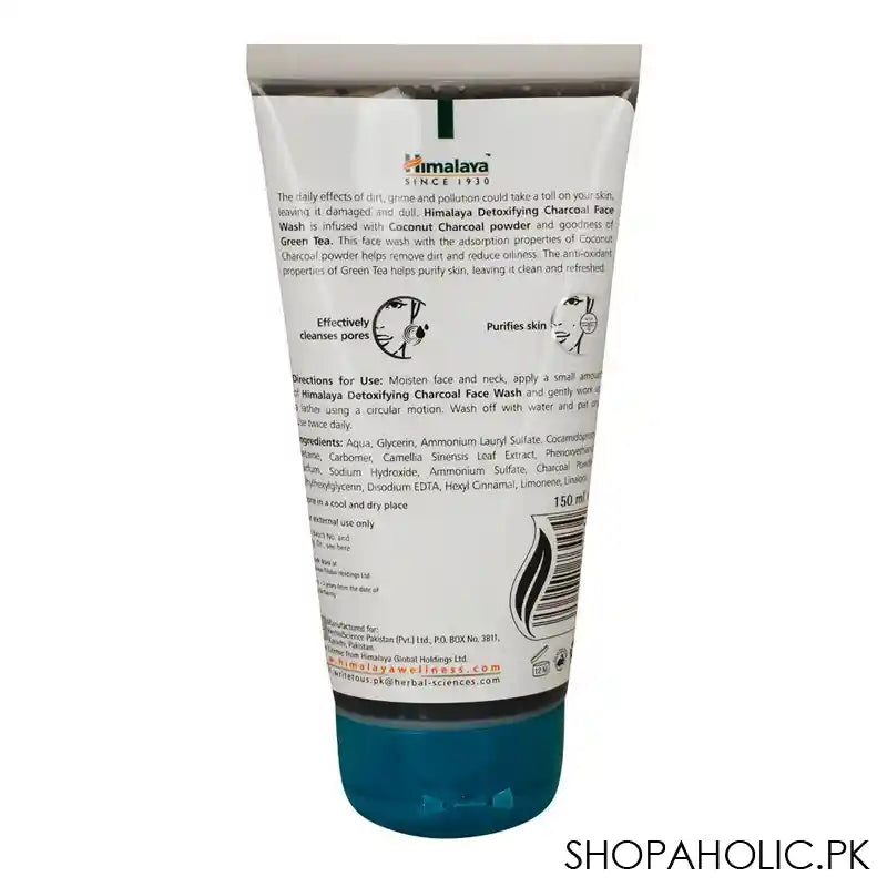 Himalaya Detoxifying Charcoal & Green Tea Face Wash Image 2