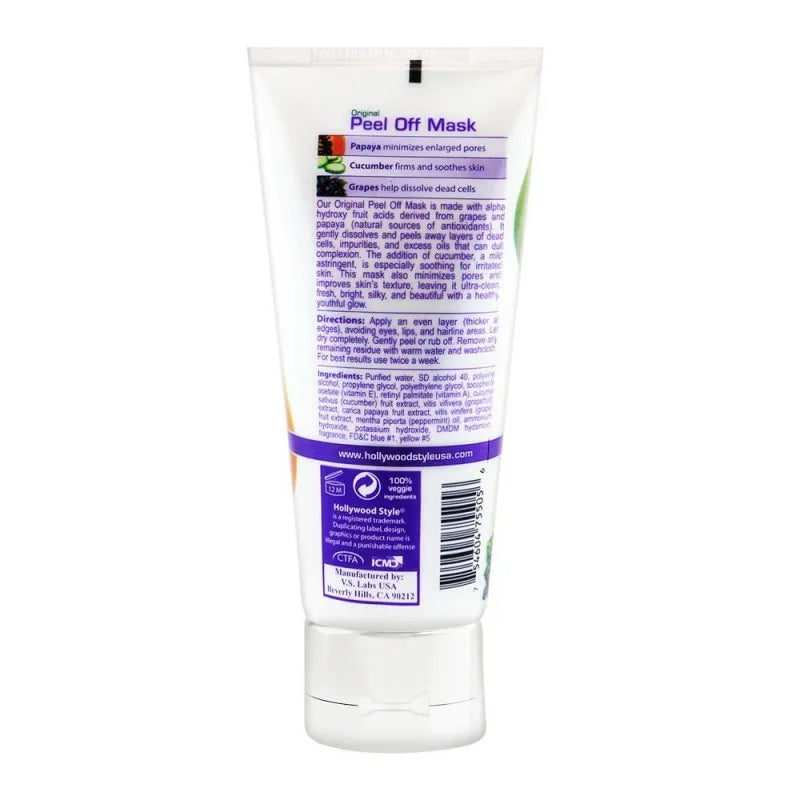 hollywood style original peel off mask, papaya, cucumber & grapes, 150ml image2