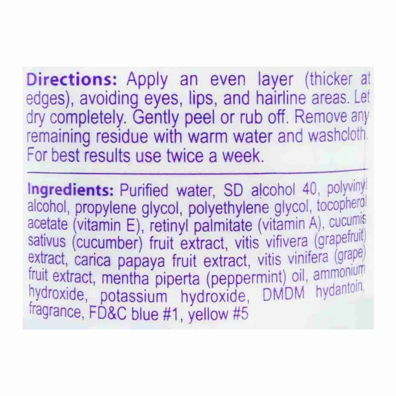 hollywood style original peel off mask, papaya, cucumber & grapes, 150ml image3