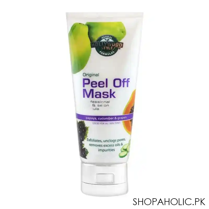 hollywood style original peel off mask, papaya, cucumber & grapes, 150ml main image