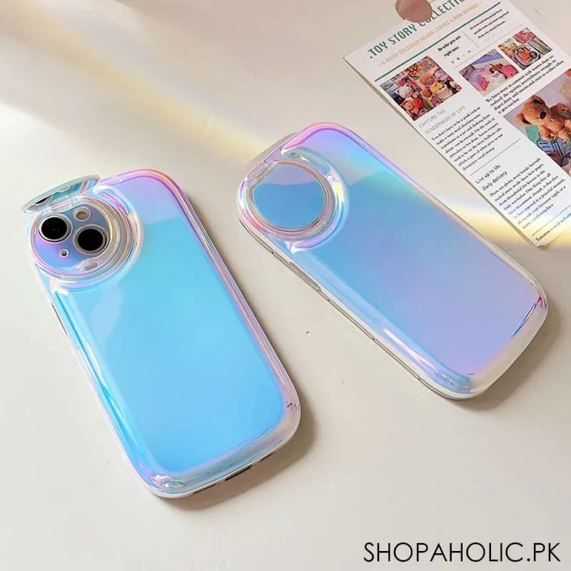 holographic flip mirror iphone case cover image4