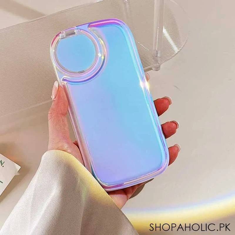 holographic flip mirror iphone case cover image8