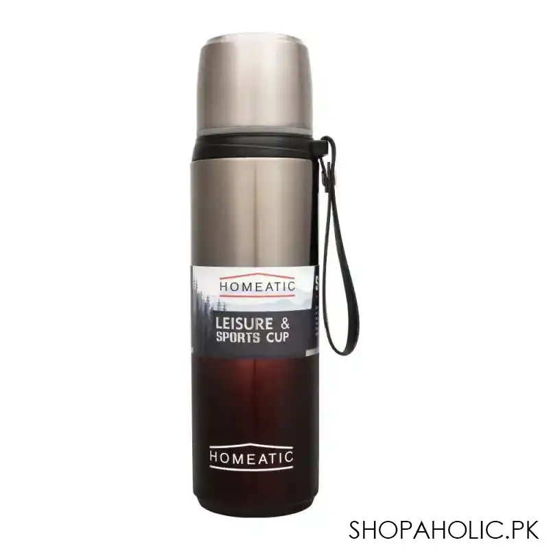 homeatic steel sports water bottle, maroon, 750ml, kd 1015 main image