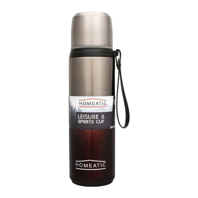 homeatic steel sports water bottle, maroon, 750ml, kd 1015 main image