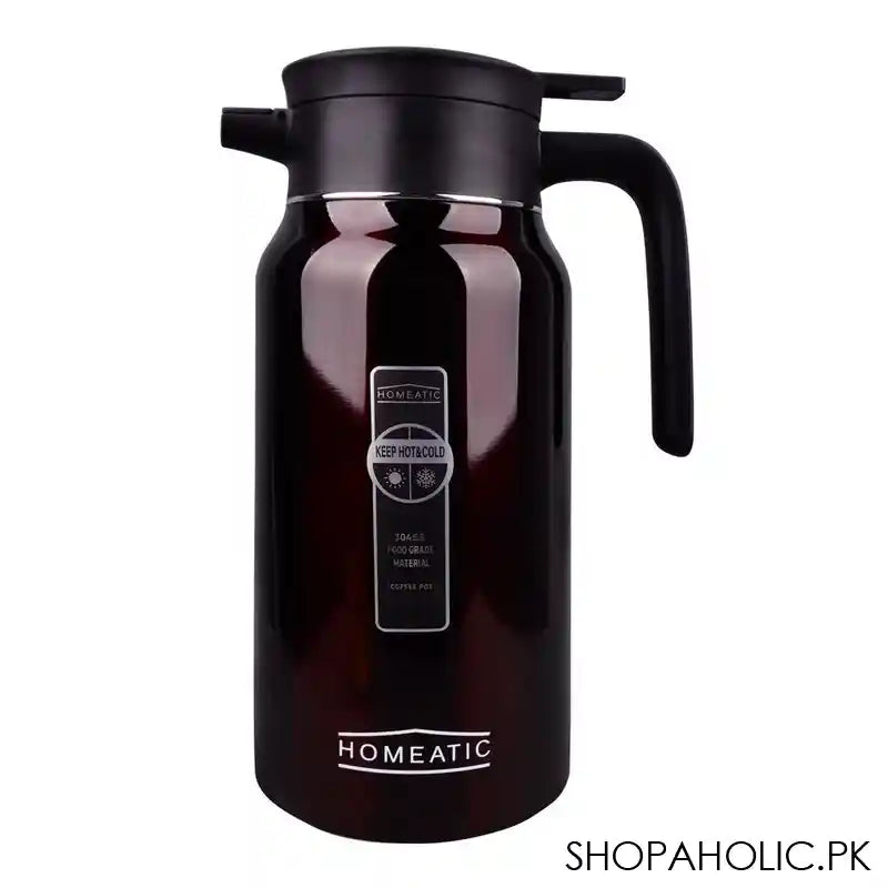 Homeatic Steel Thermos, 1.9 Liter Capacity, Maroon, HKD-975 - Main Image