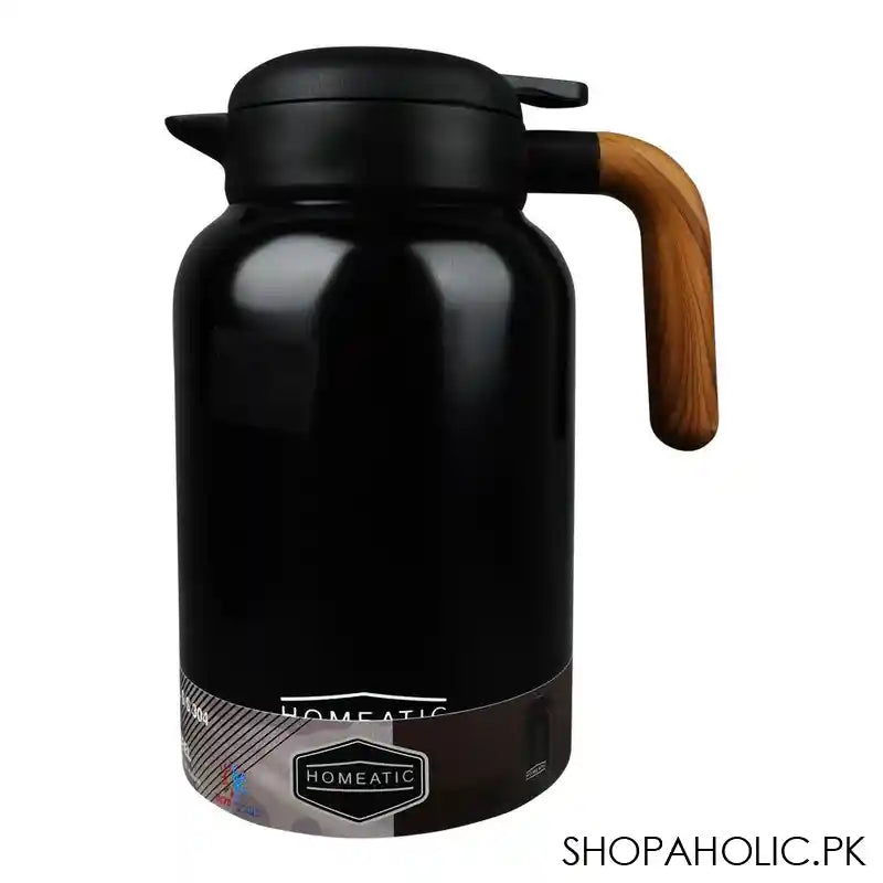 Homeatic Steel Thermos, 2 Liter Capacity, Black, HKD-9046 - Main Image