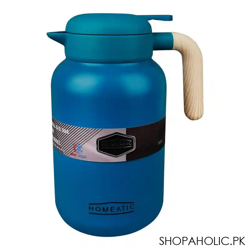 Homeatic Steel Thermos, 2 Liter Capacity, Green, HKD-9046 - Main Image