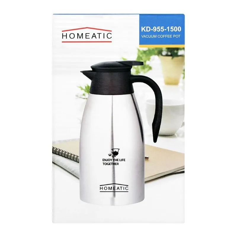 homeatic steel vacuum thermos, brown, 1.5l, kd 955 image3