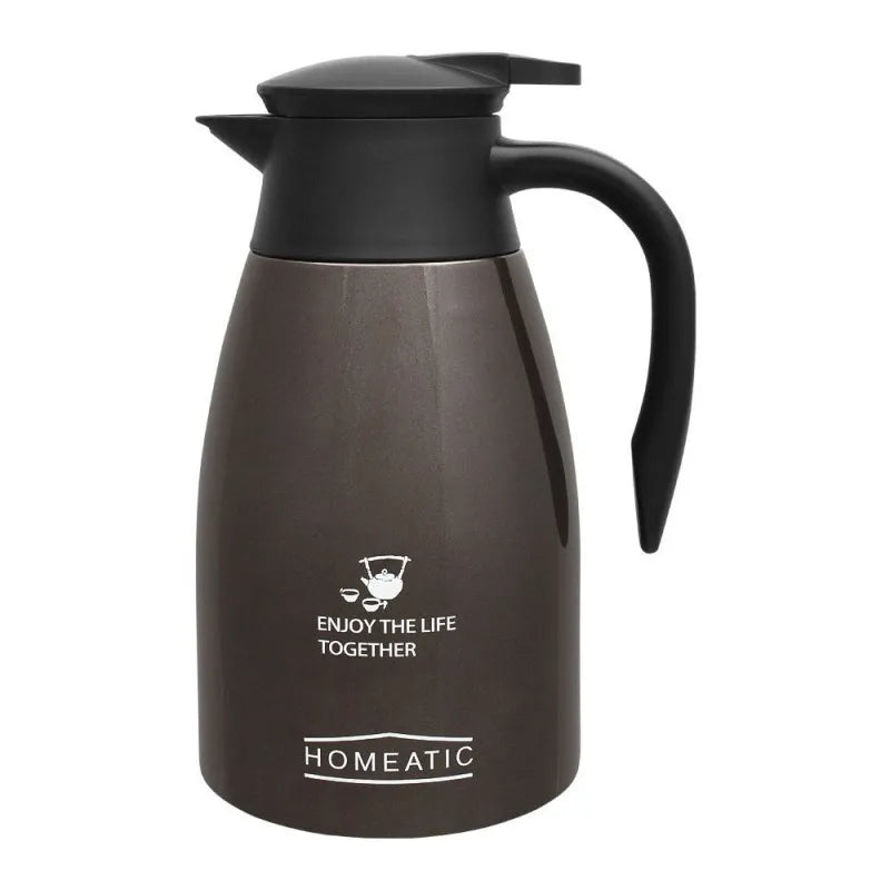 homeatic steel vacuum thermos, brown, 1.5l, kd 955 main image