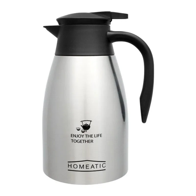 homeatic steel vacuum thermos, silver, 1.5l, kd 955 main image