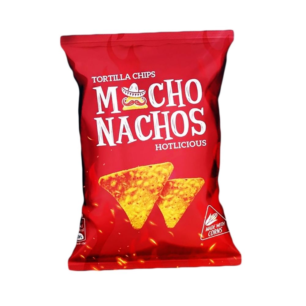 Macho's Hotlicious Tortilla Chips, 40g - Main Image