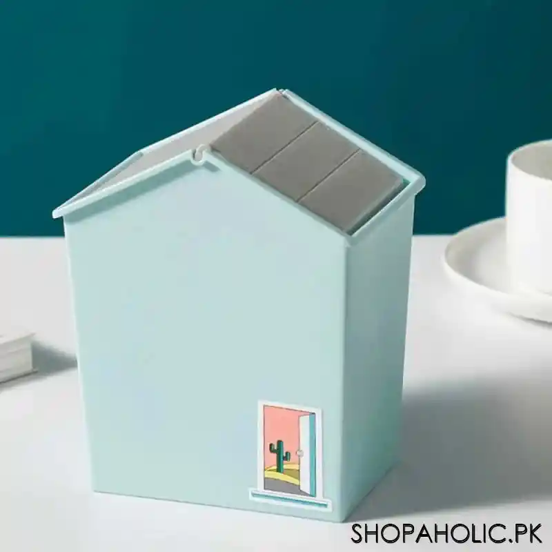 house shaped desktop mini trash can image5