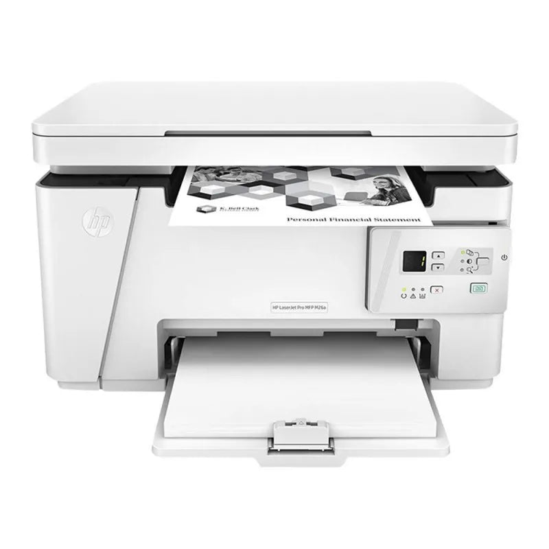 hp laserjet pro printer, white, m26a main image