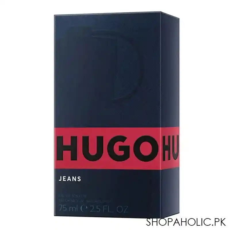 hugo boss jeans eau de toilette, for men, 75ml image2