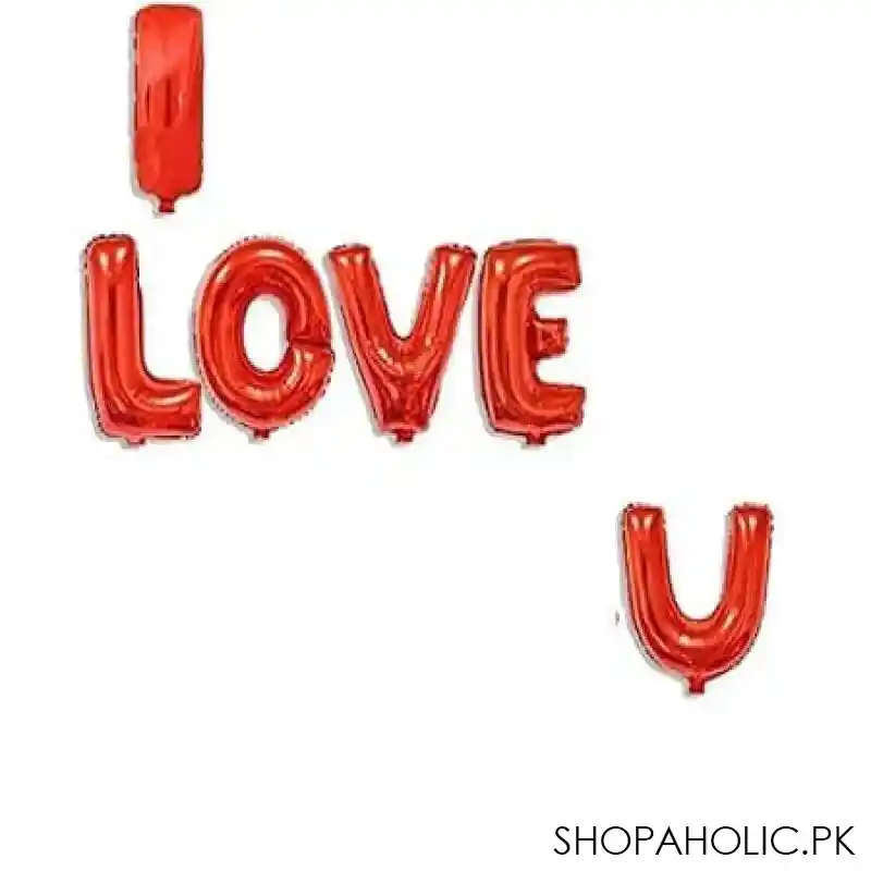 i love u foil balloons image3