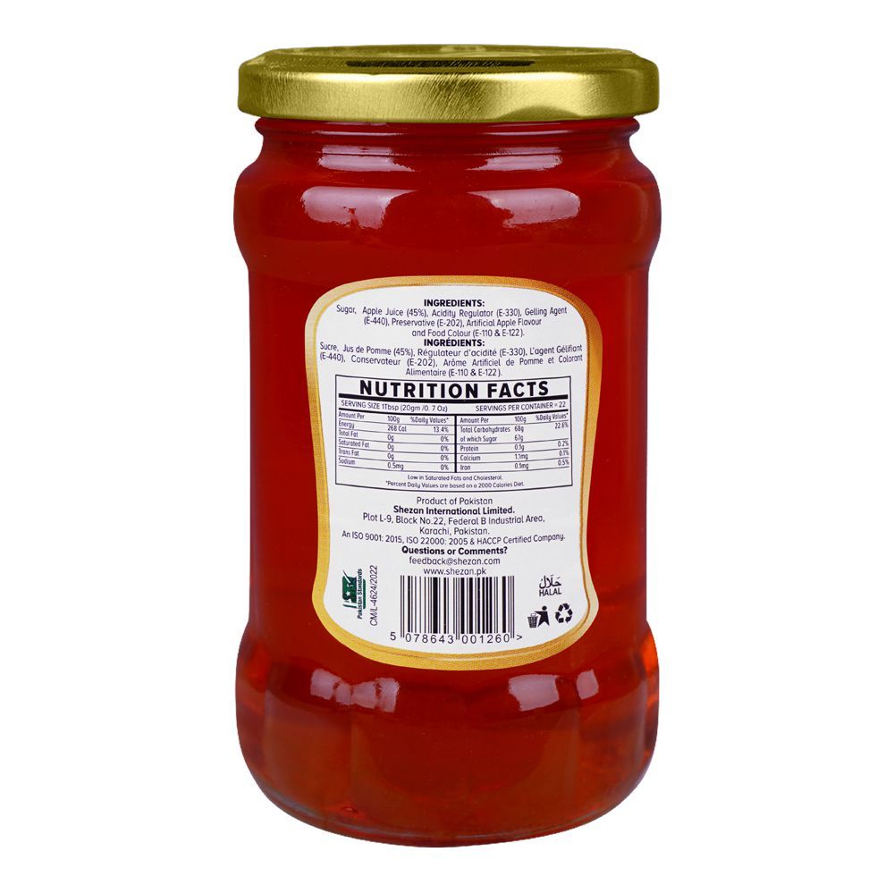 Shezan Apple Jelly, Jar, 370g - Image 2