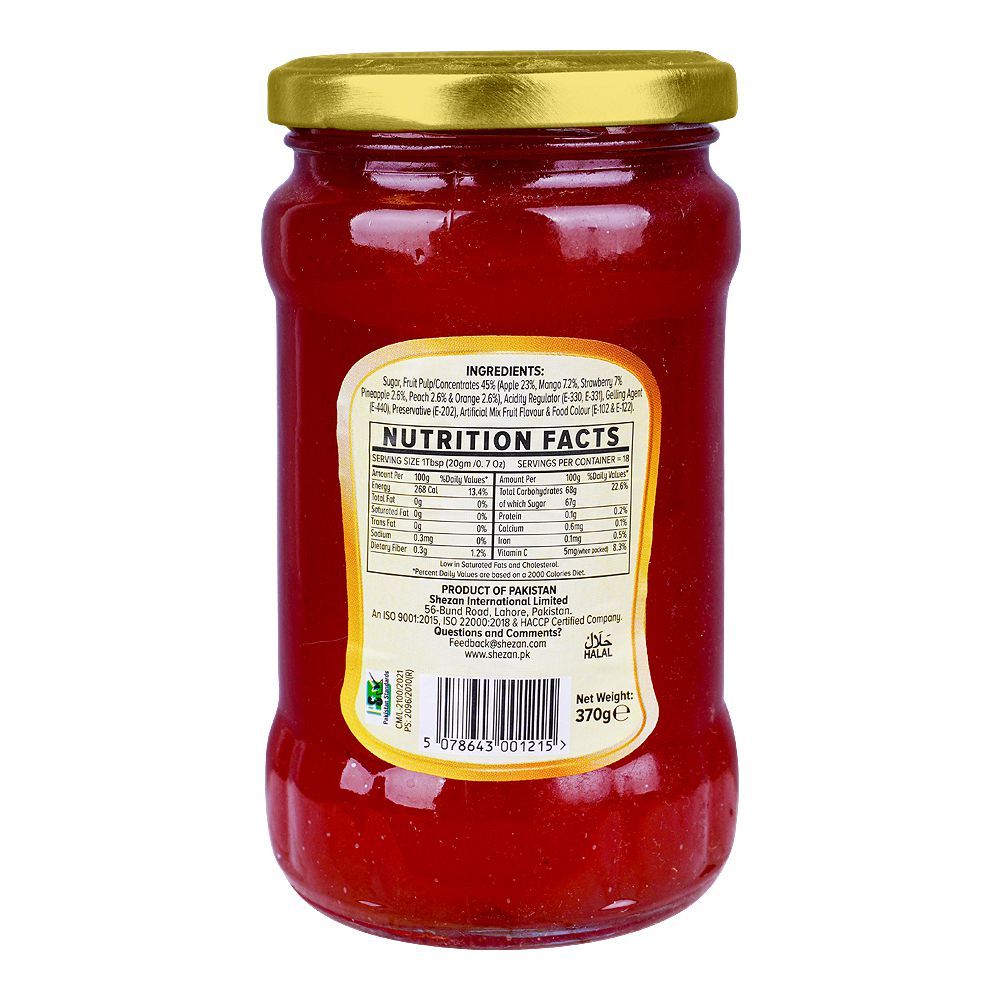 Shezan Mixed Fruit Jam, Jar, 370g - Image 2