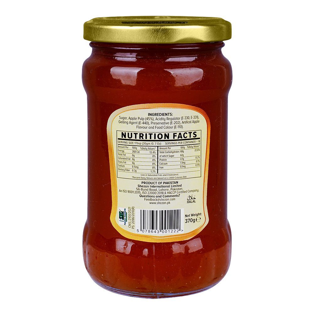 Shezan Apple Jam, Jar, 370g - Image 2