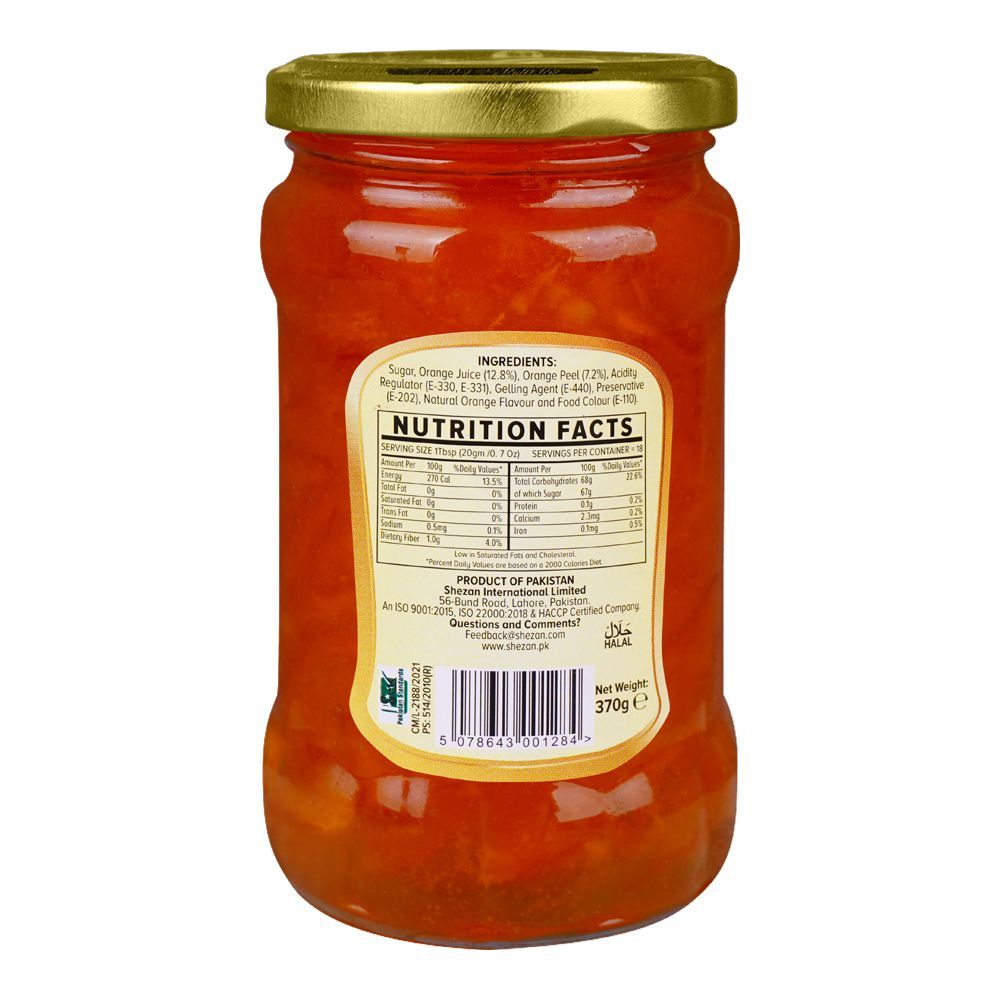 Shezan Sweet Orange Marmalade, Jar, 370g - Image 2