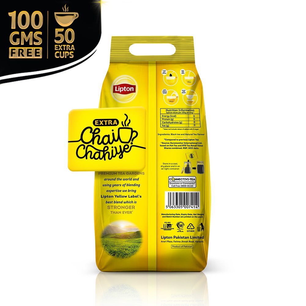 Lipton Yellow Label Tea, 900g Pouch - Image 2