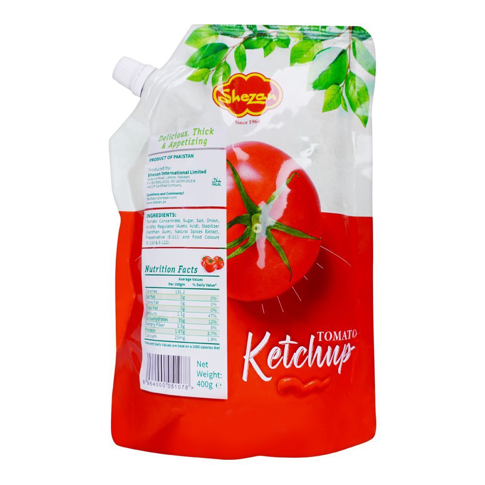 Shezan Ketchup Pouch, 400g - Image 2