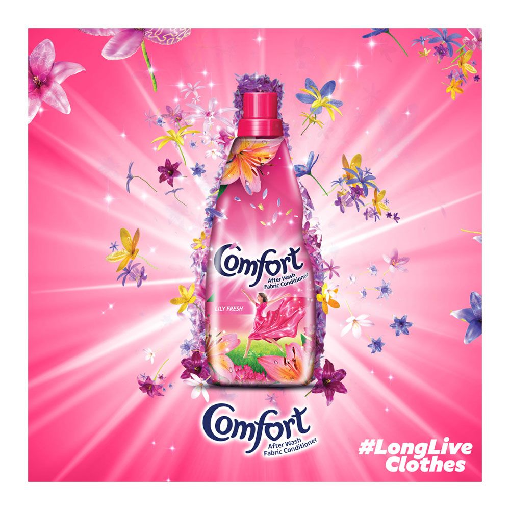 Comfort Lily Fresh Fabric Conditioner 400ml Pouch - Image 4