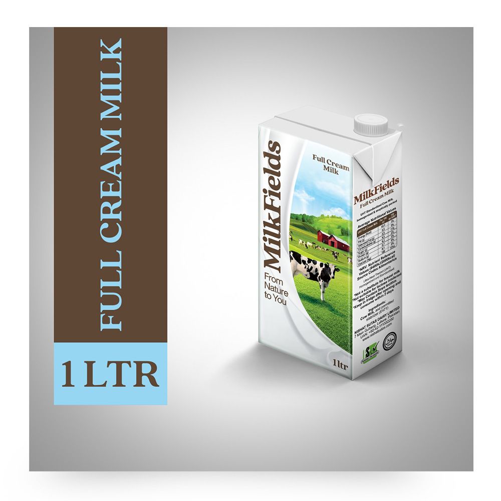 Milk Fields Full Cream Milk, 1000ml - Main Image