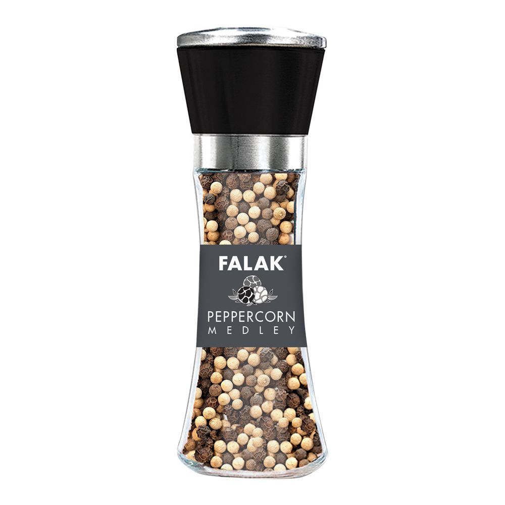 Falak Pepper Corn Medley 85g, Grinder Bottle - Main Image