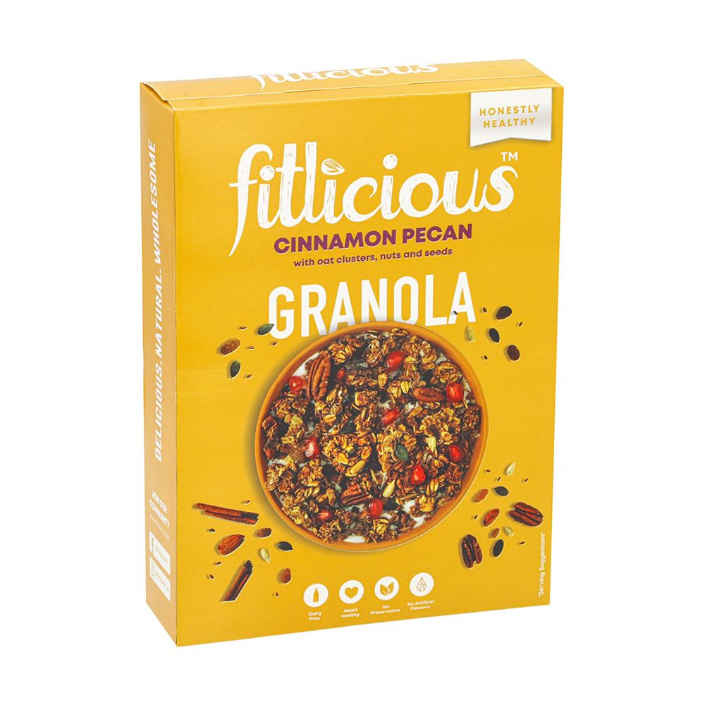 Fitlicious Cinnamon Pecan Granola Cereal, 400g - Image 3