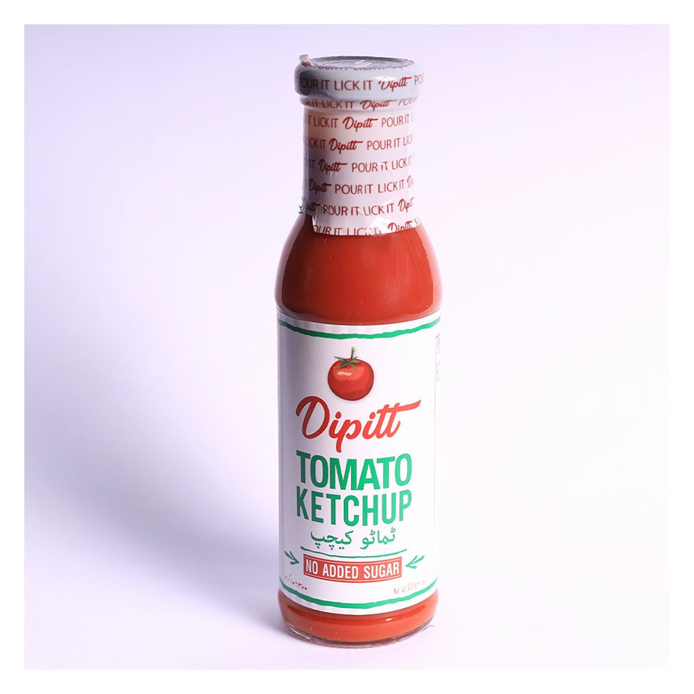 Dipitt Tomato Ketchup, No Added Sugar, 300g - Image 2